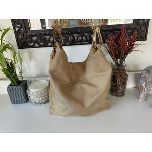 JPK Paris75 Gold Hobo Shoulder Satchel